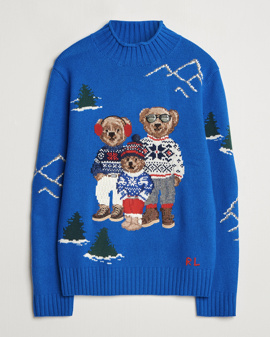 Homme | Pulls Et Tricots | Polo Ralph Lauren | Family Bear Knitted Polo Heritage Royal