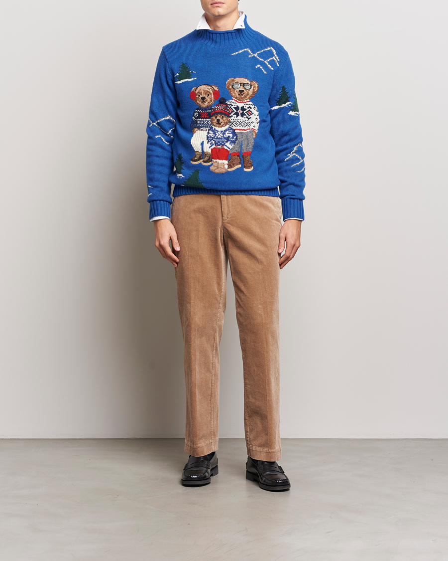 Homme | Pulls Et Tricots | Polo Ralph Lauren | Family Bear Knitted Polo Heritage Royal