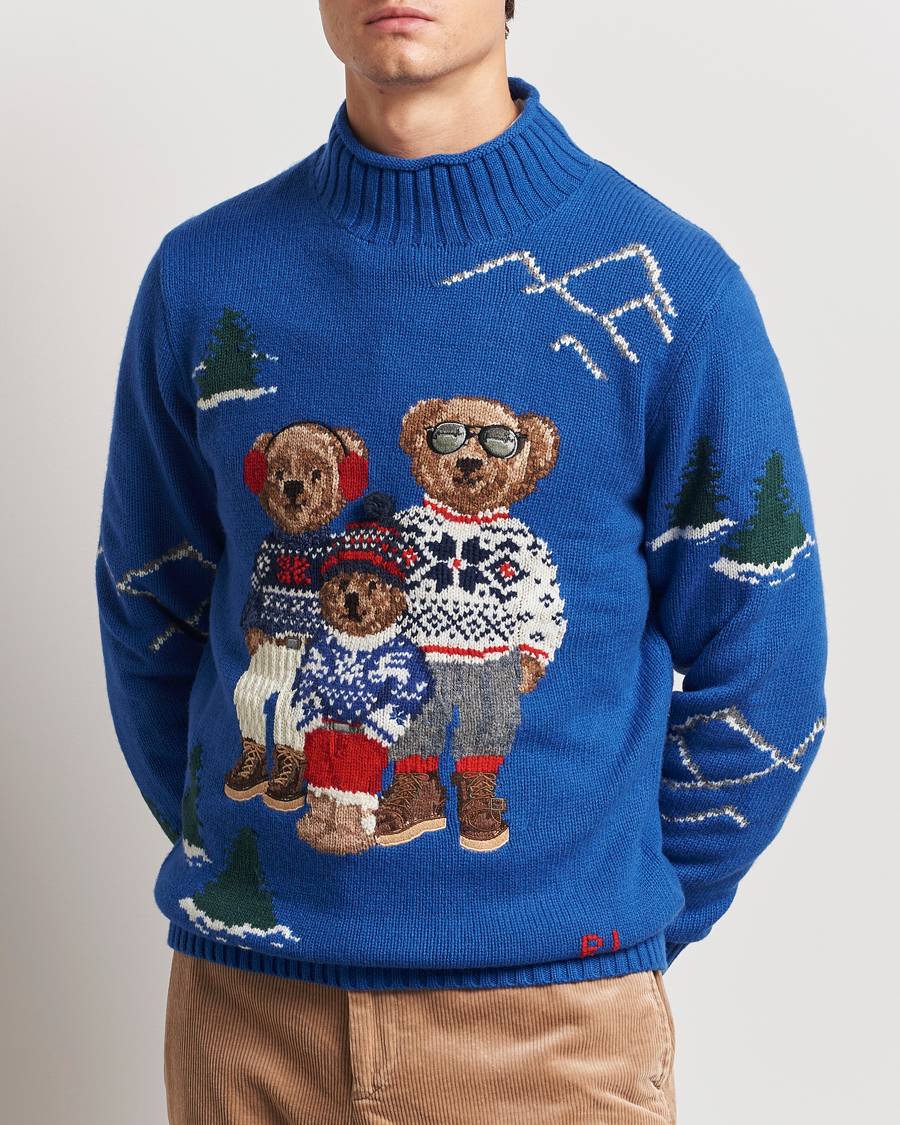 Homme | Pulls Et Tricots | Polo Ralph Lauren | Family Bear Knitted Polo Heritage Royal