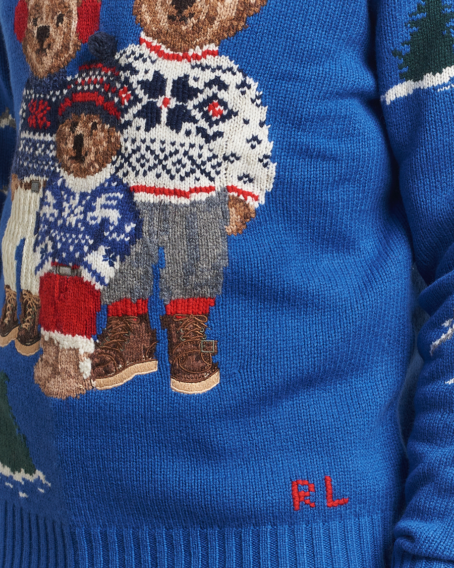 Homme | Pulls Et Tricots | Polo Ralph Lauren | Family Bear Knitted Polo Heritage Royal