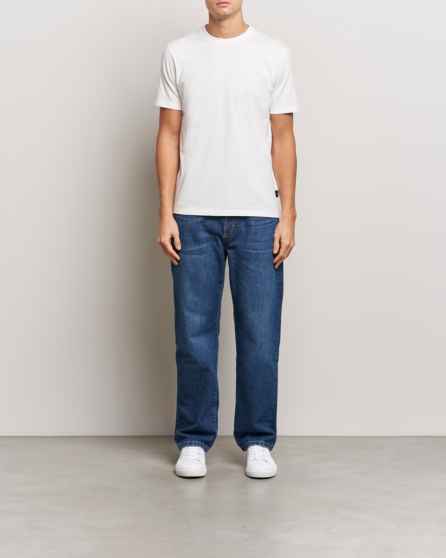 Homme | T-shirts | Replay | Tonal Logo Crew Neck T-Shirt Off White