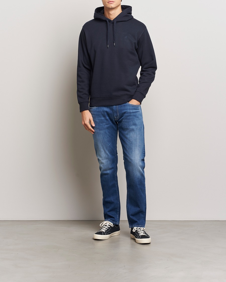 Homme | Pulls Et Tricots | Replay | Tonal Logo Hoodie Navy