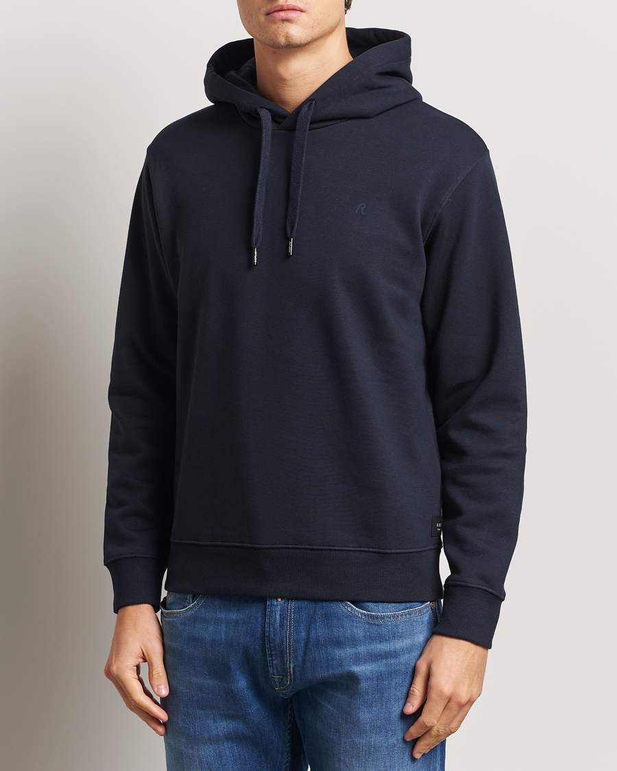 Homme | Pulls Et Tricots | Replay | Tonal Logo Hoodie Navy