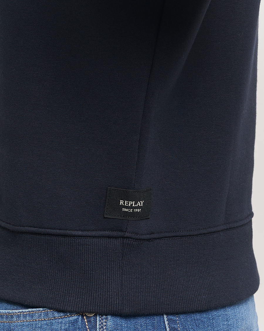 Homme | Pulls Et Tricots | Replay | Tonal Logo Hoodie Navy