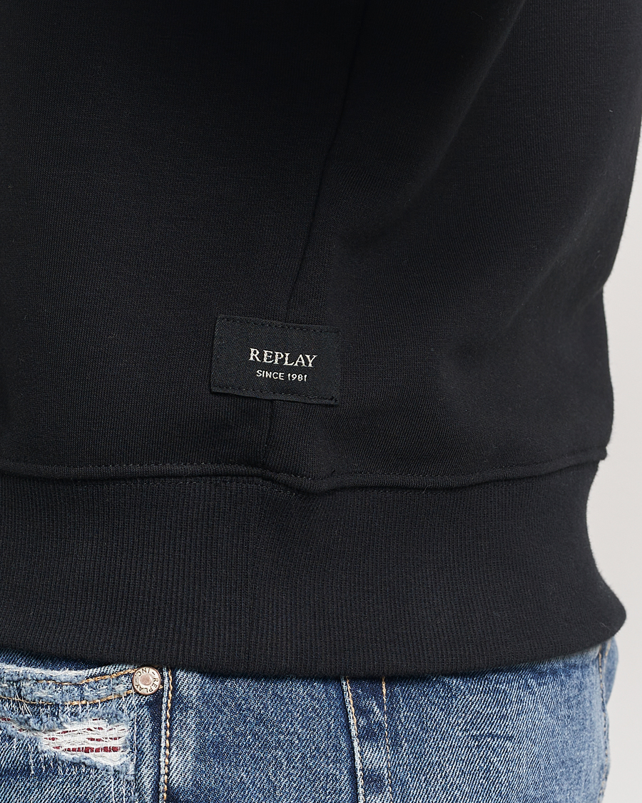 Homme | Pulls Et Tricots | Replay | Tonal Logo Hoodie Black