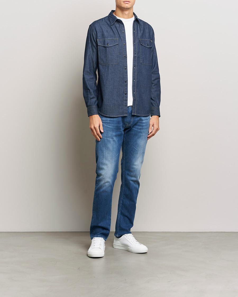 Homme | Chemises | Replay | Denim Shirt Dark Blue