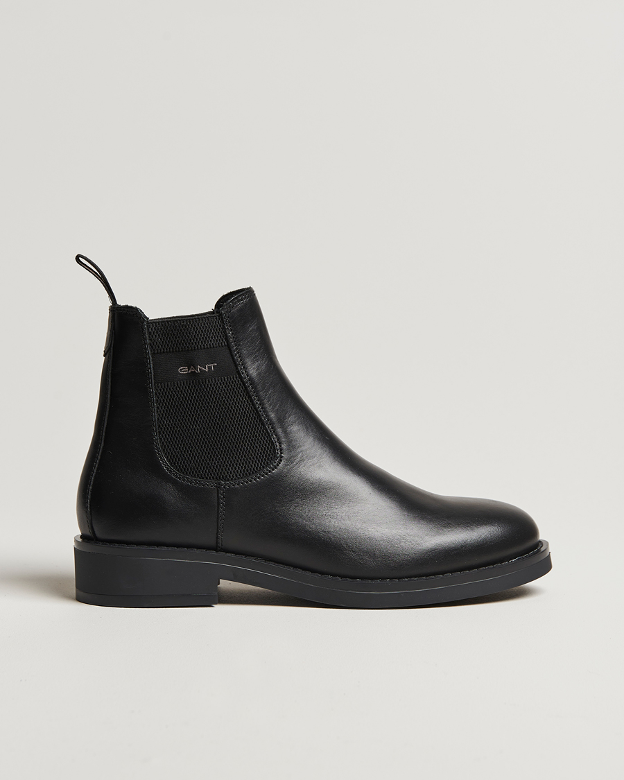 Homme | GANT Prepdale Leather Chelsea Boot Black | GANT | Prepdale Leather Chelsea Boot Black