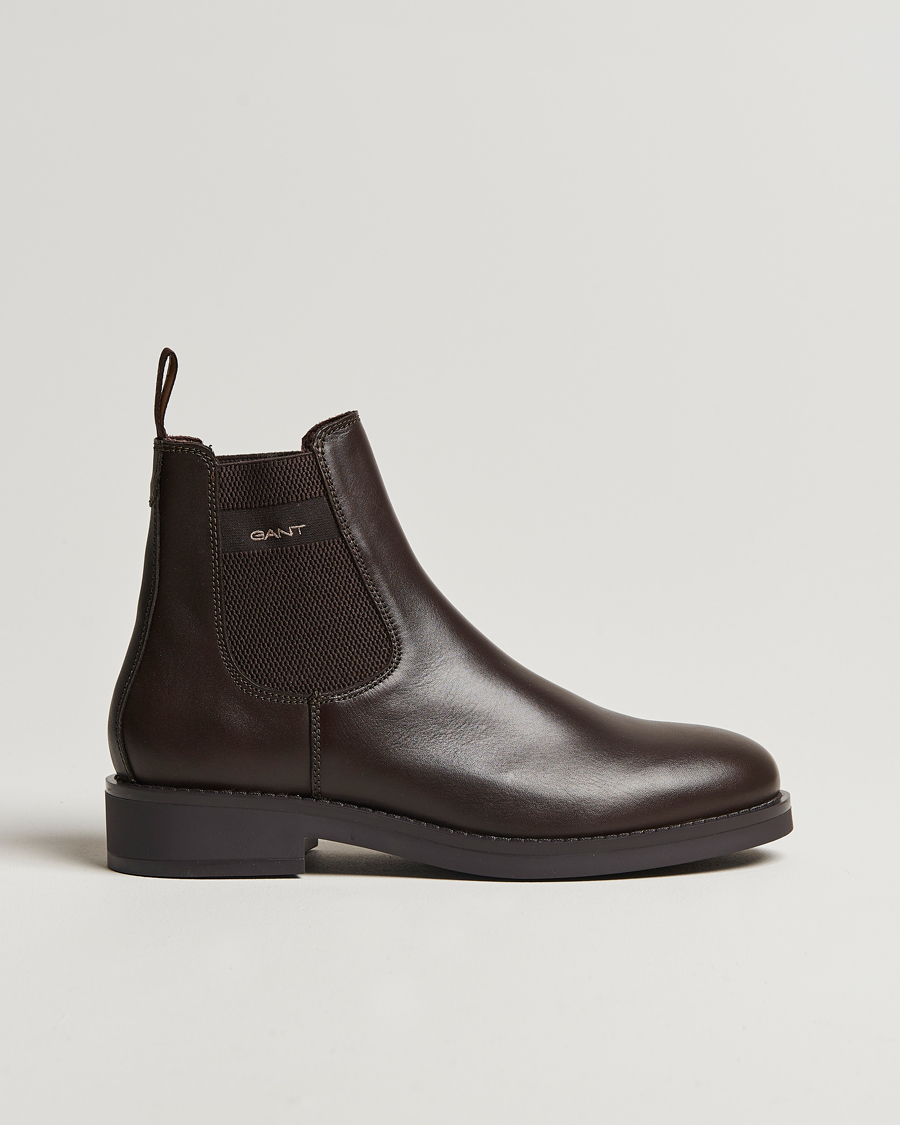Homme | GANT Prepdale Leather Chelsea Boot Dark Brown | GANT | Prepdale Leather Chelsea Boot Dark Brown