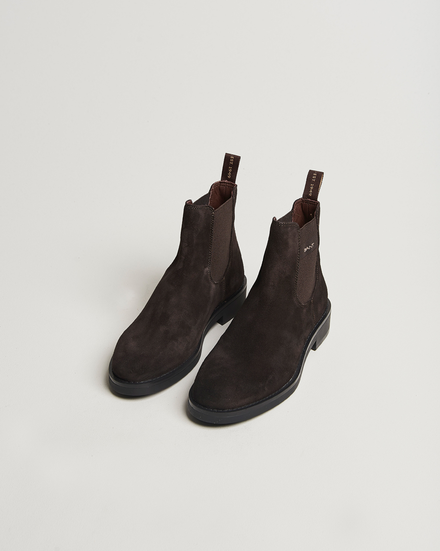 Homme | GANT Prepdale Suede Chelsea Boot Espresso Brown | GANT | Prepdale Suede Chelsea Boot Espresso Brown