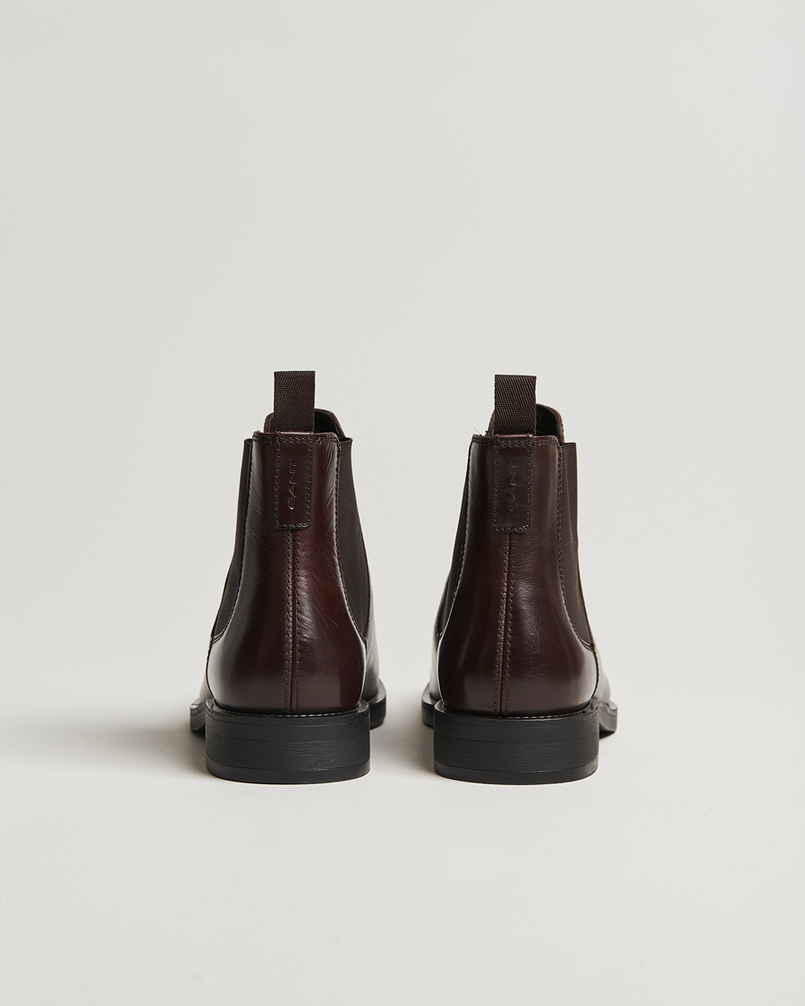 Homme | GANT Rizmood Leather Chelsea Boot Dark Brown | GANT | Rizmood Leather Chelsea Boot Dark Brown