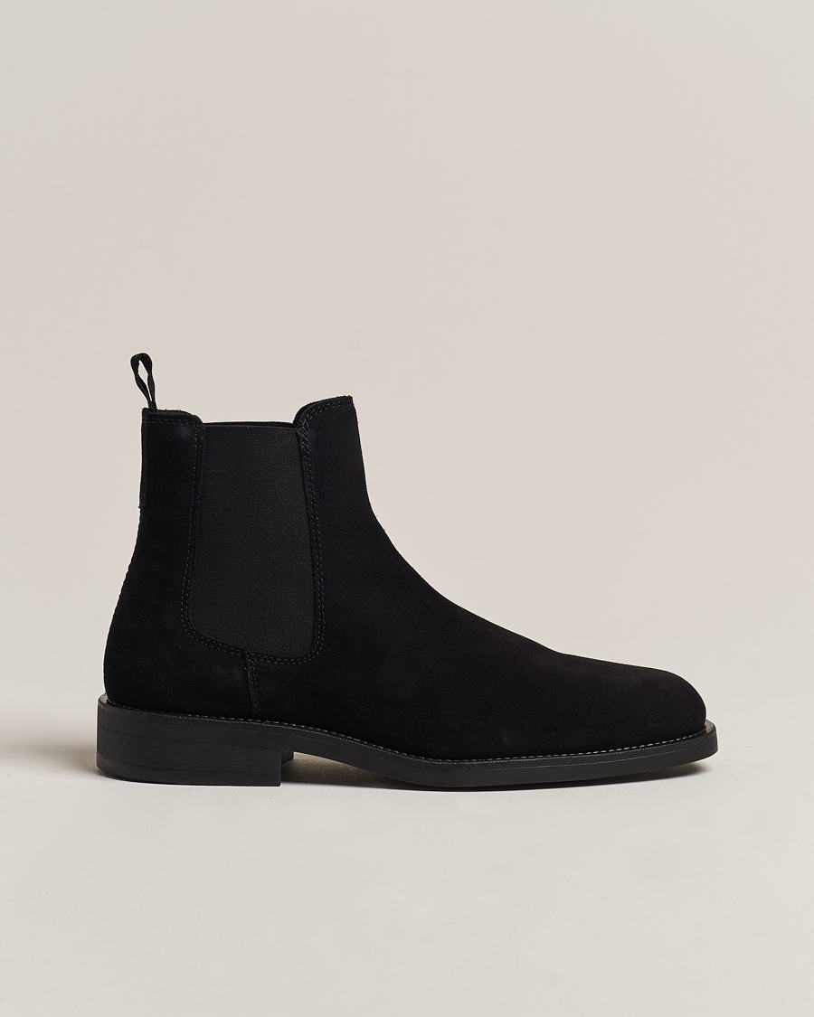 Homme | GANT Rizmood Suede Chelsea Boot Black | GANT | Rizmood Suede Chelsea Boot Black