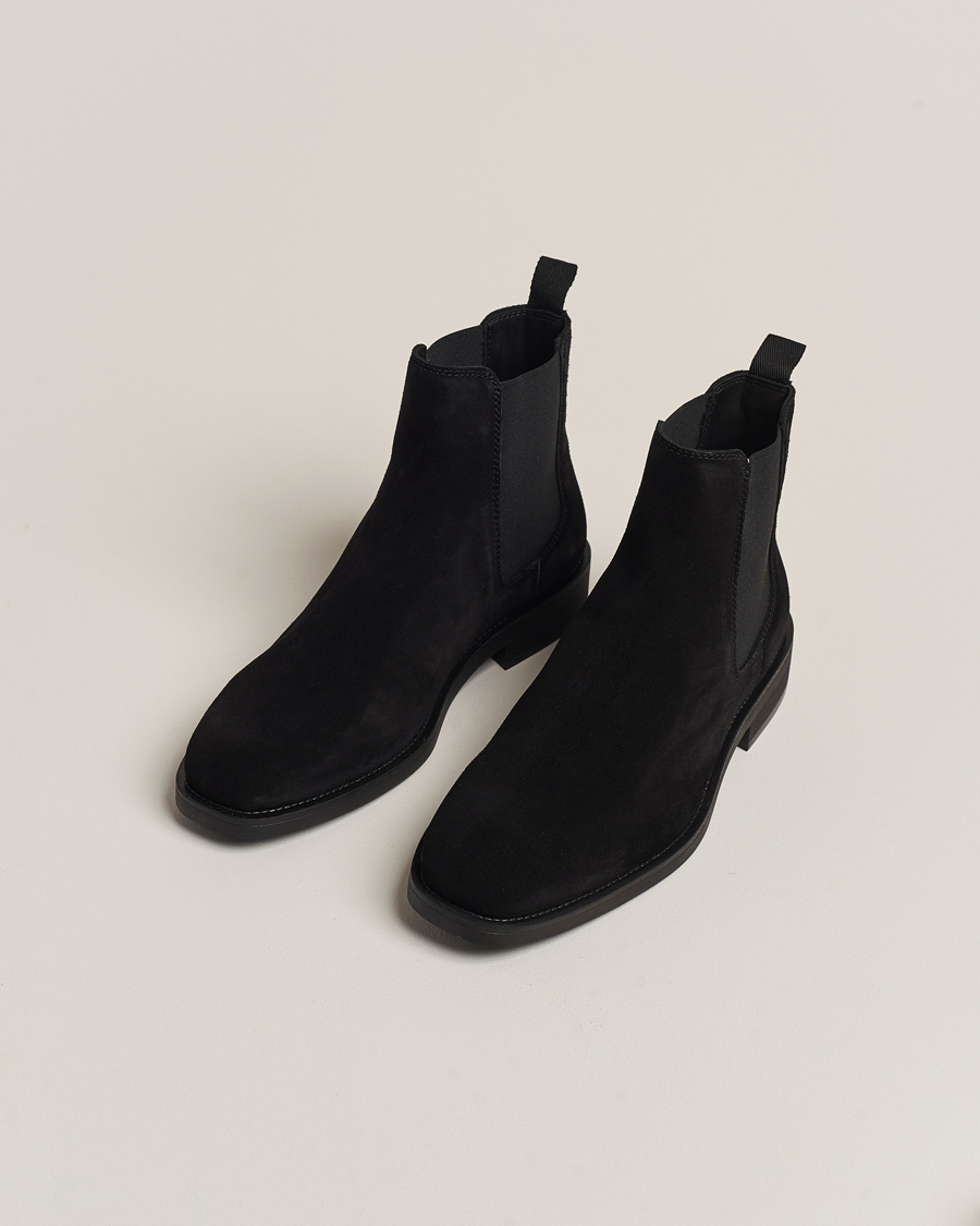 Homme | GANT Rizmood Suede Chelsea Boot Black | GANT | Rizmood Suede Chelsea Boot Black