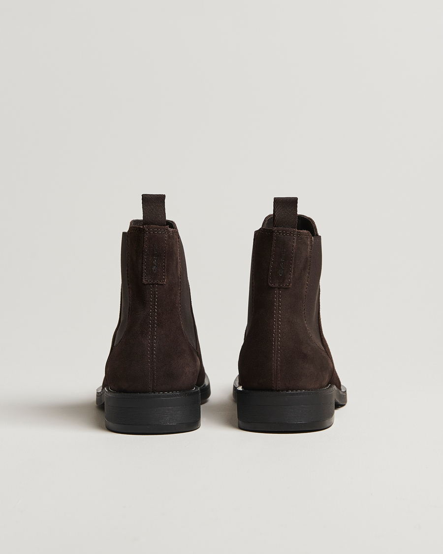 Homme | GANT Rizmood Suede Chelsea Boot Dark Brown | GANT | Rizmood Suede Chelsea Boot Dark Brown
