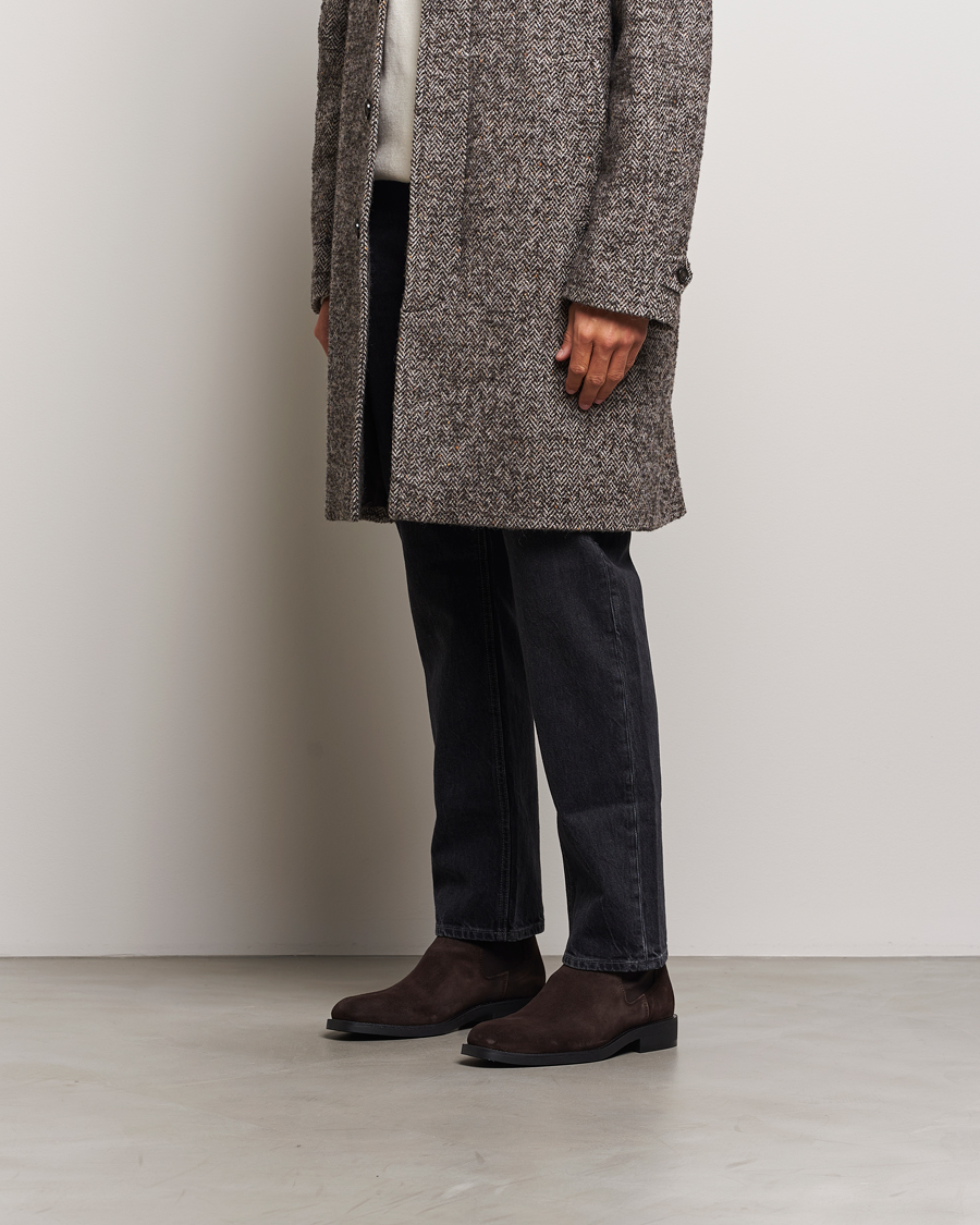 Homme | GANT Rizmood Suede Chelsea Boot Dark Brown | GANT | Rizmood Suede Chelsea Boot Dark Brown