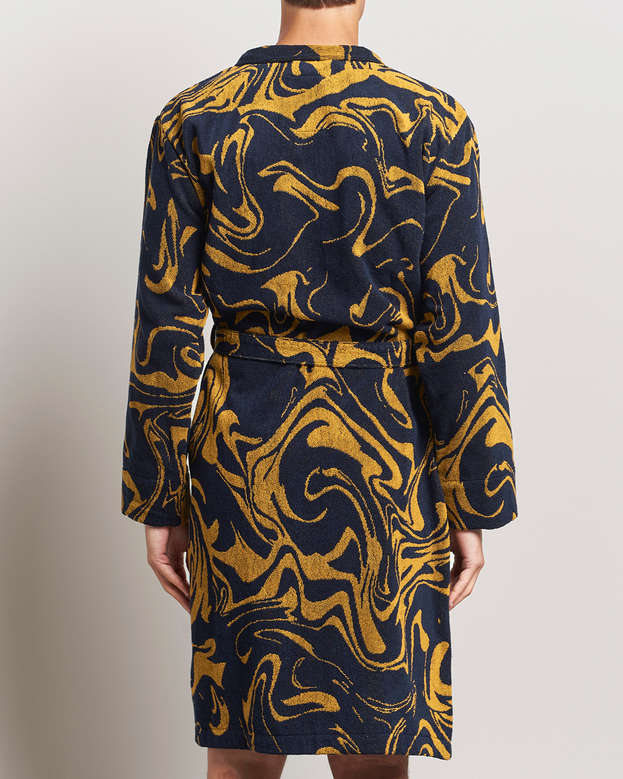Homme | Peignoirs Et Pyjamas | OAS | Marble Robe Black/Yellow