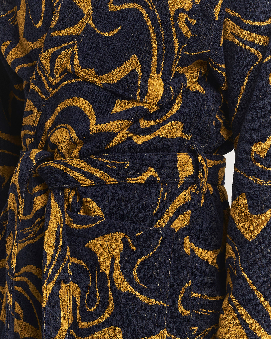Homme | Peignoirs Et Pyjamas | OAS | Marble Robe Black/Yellow