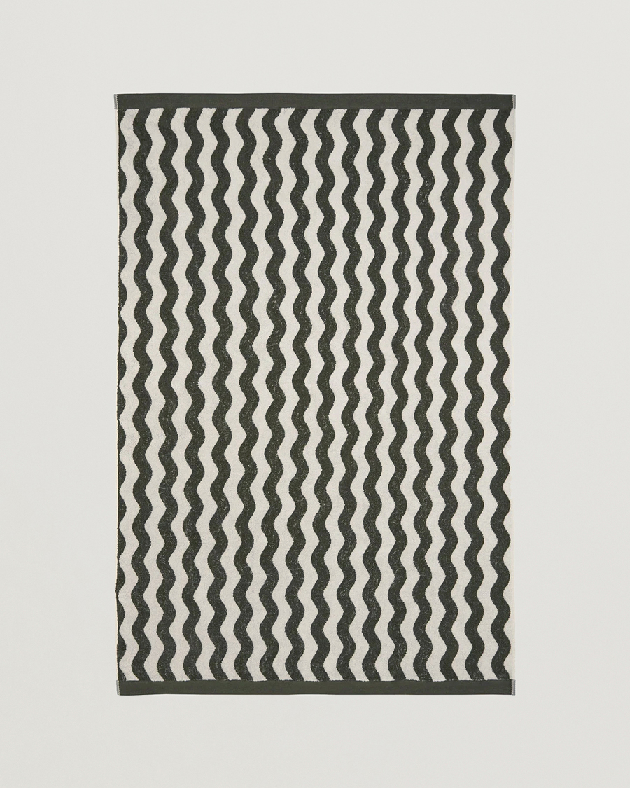 Homme | Maillots De Bain | OAS | Forest Waver Towel Green/White