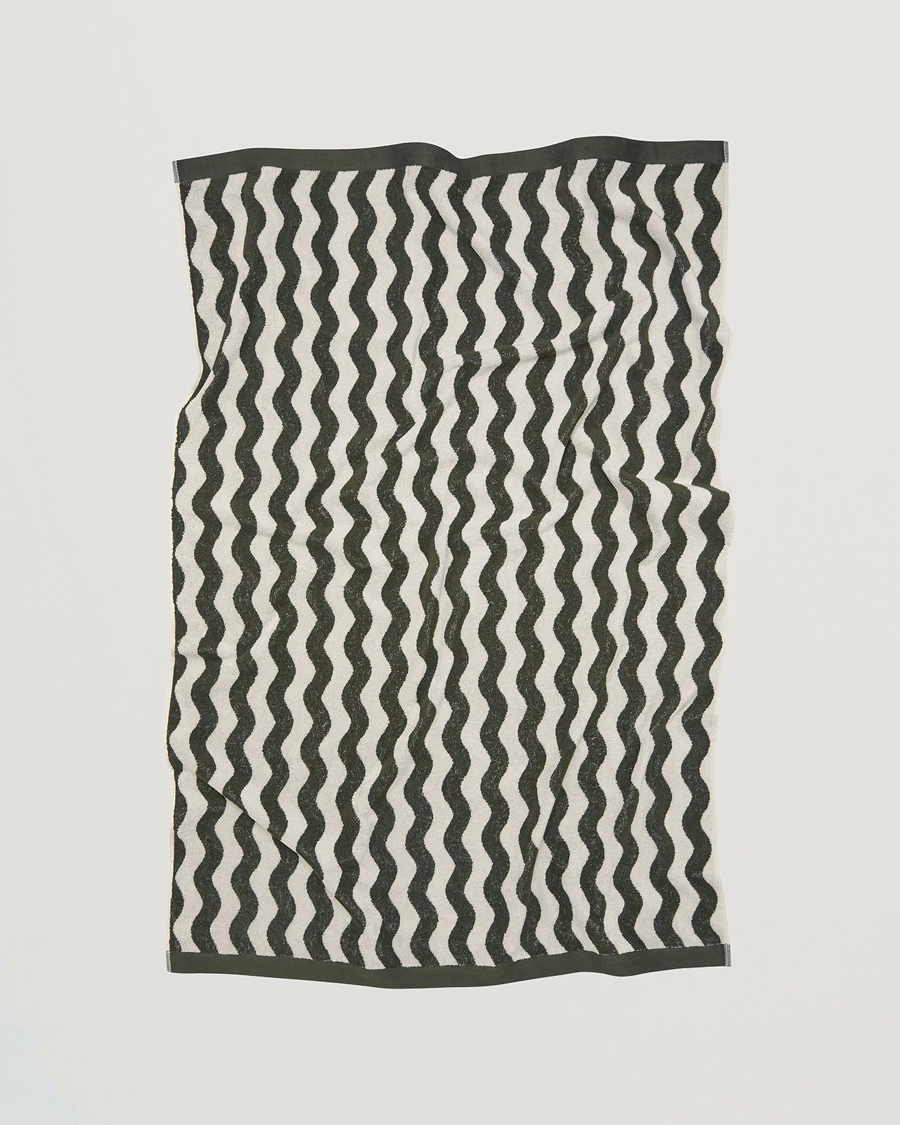 Homme | Maillots De Bain | OAS | Forest Waver Towel Green/White