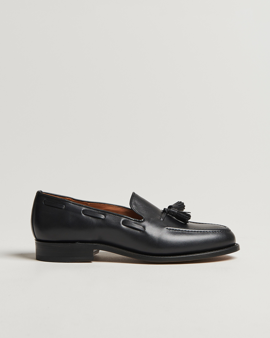Homme | Sanders Finschley Calf Tassel Loafer Black | Sanders | Finschley Calf Tassel Loafer Black