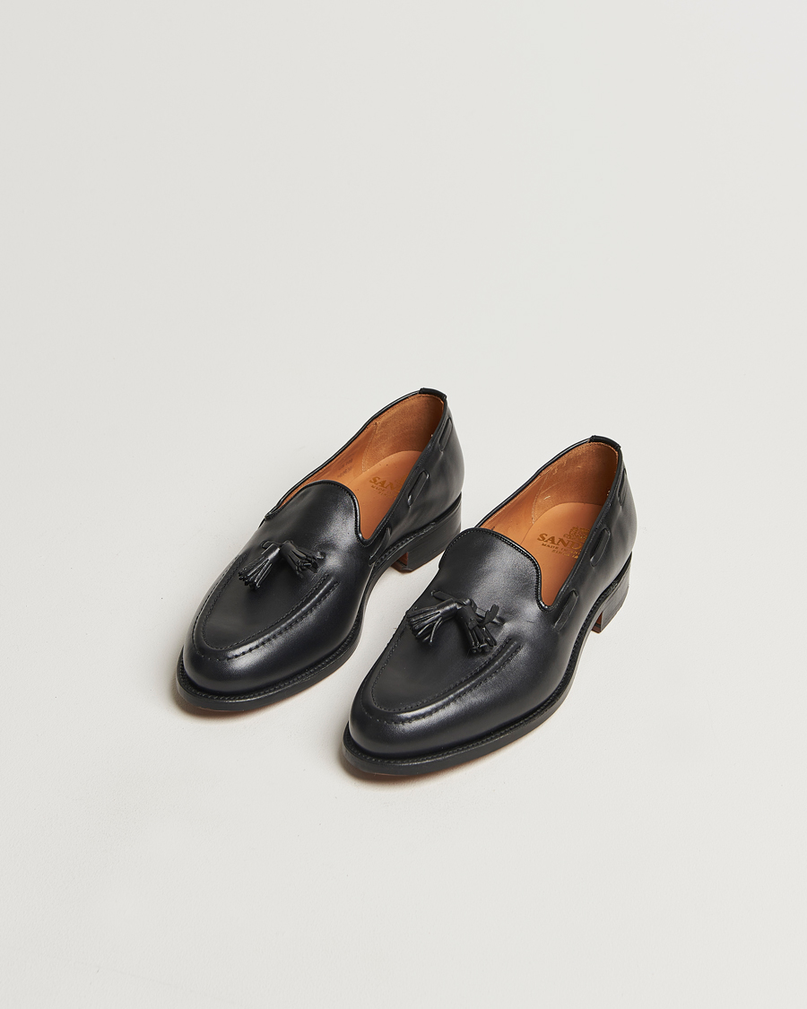 Homme | Sanders Finschley Calf Tassel Loafer Black | Sanders | Finschley Calf Tassel Loafer Black