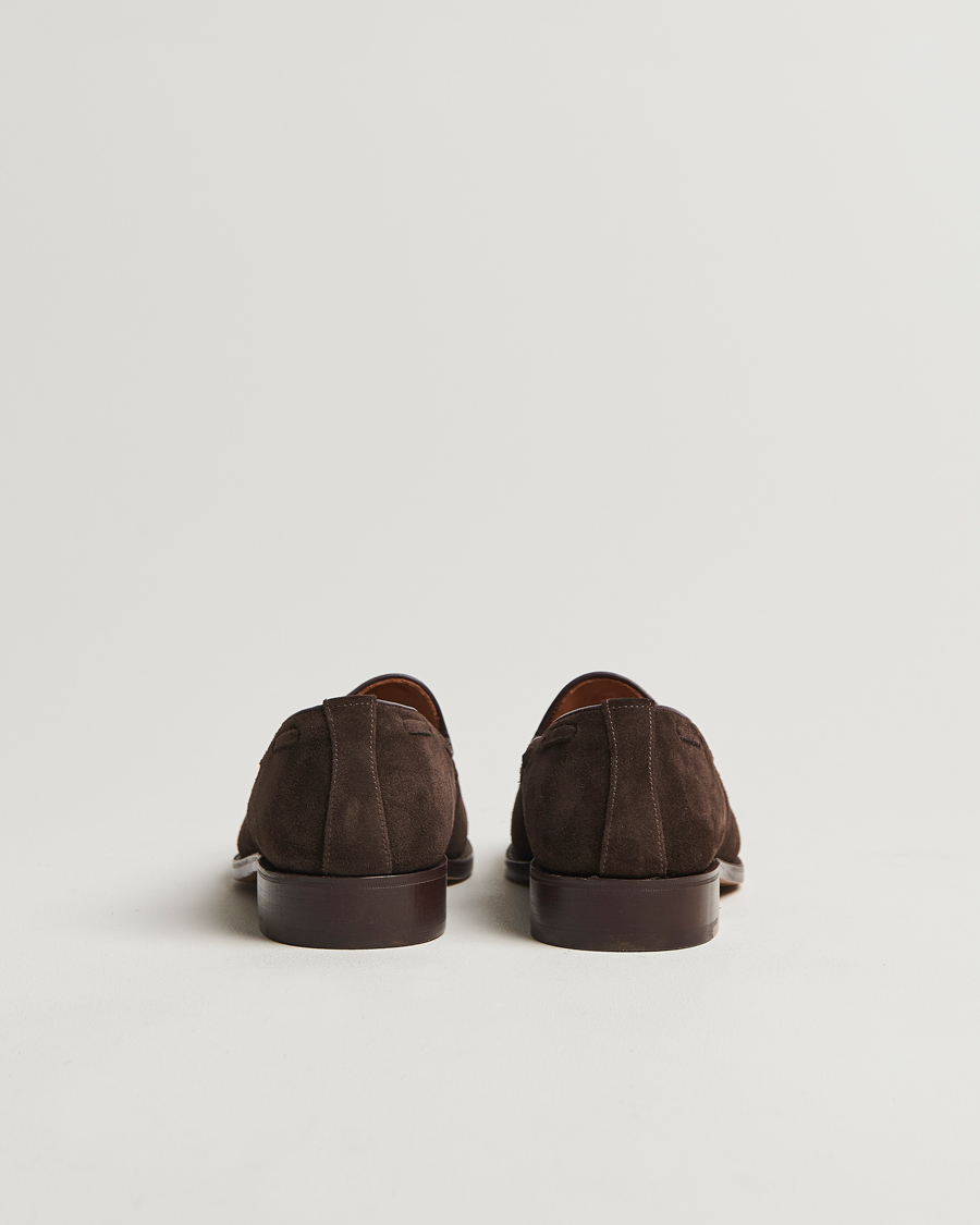 Homme | Sanders Finschley Suede Tassel Loafer Chocolate | Sanders | Finschley Suede Tassel Loafer Chocolate