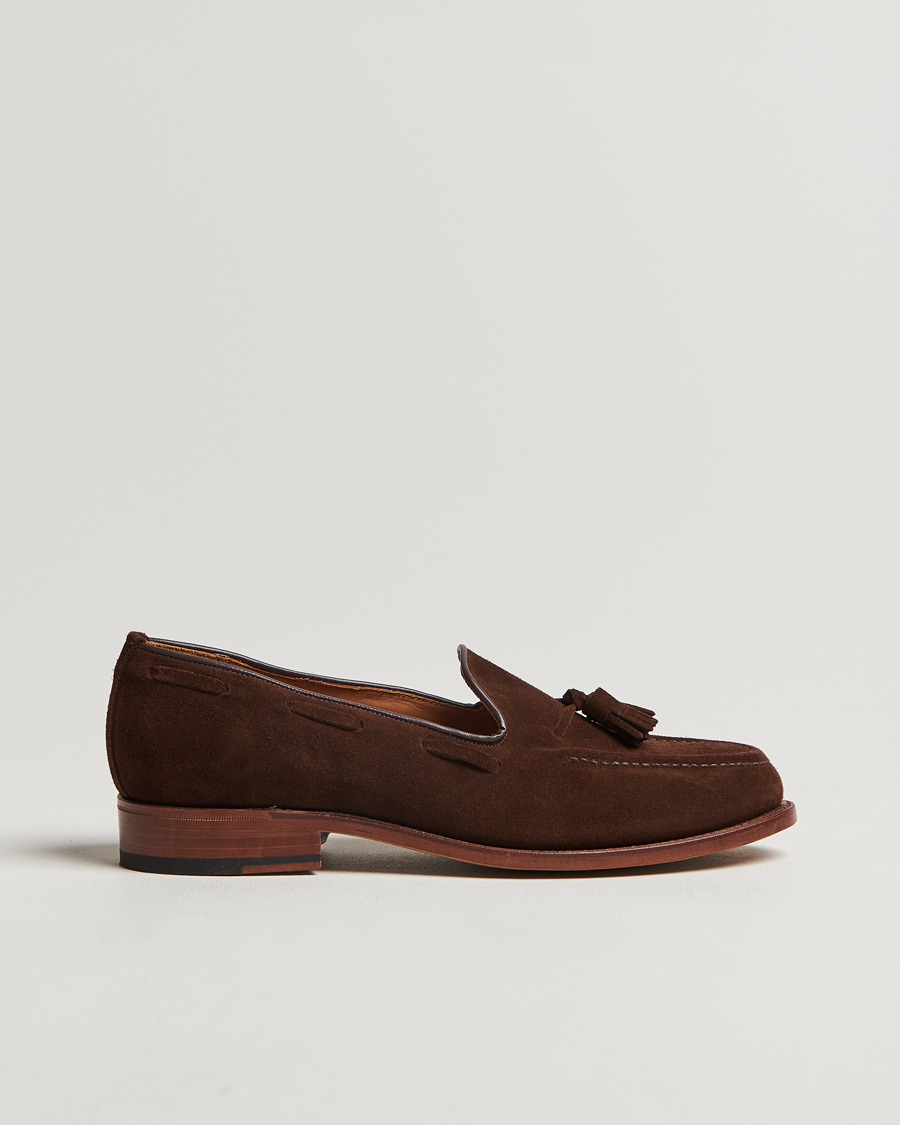 Homme | Sanders Finschley Suede Tassel Loafer Polo Snuff | Sanders | Finschley Suede Tassel Loafer Polo Snuff
