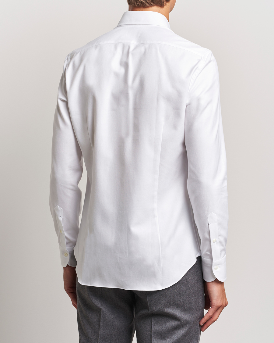 Homme | Chemises | Mazzarelli | Soft Twill Button Down Shirt White