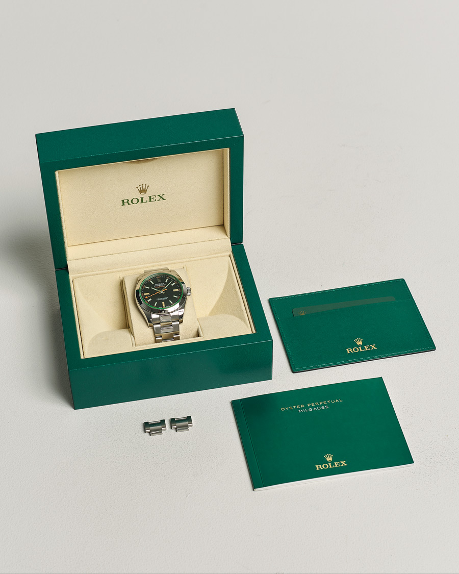 Homme | Rolex Pre-Owned Milgauss 116400GV Silver | Rolex Pre-Owned | Milgauss 116400GV Silver