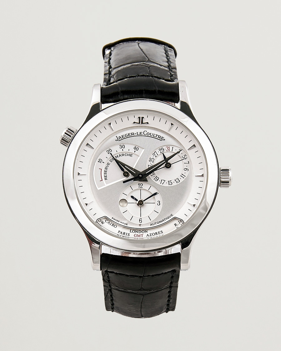 Homme | Jaeger-LeCoultre Pre-Owned Master Geographic 142.8.92 Silver | Jaeger-LeCoultre Pre-Owned | Master Geographic 142.8.92 Silver