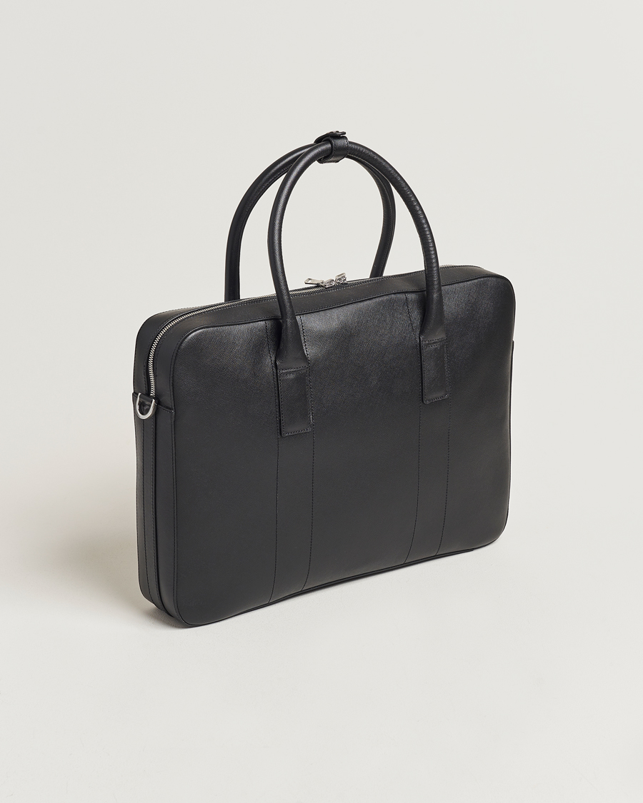 Homme |  | Oscar Jacobson | Leather Briefcase Black
