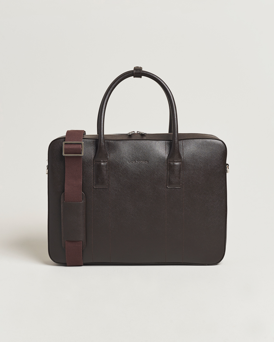Homme | Oscar Jacobson Leather Briefcase Forastero Brown | Oscar Jacobson | Leather Briefcase Forastero Brown