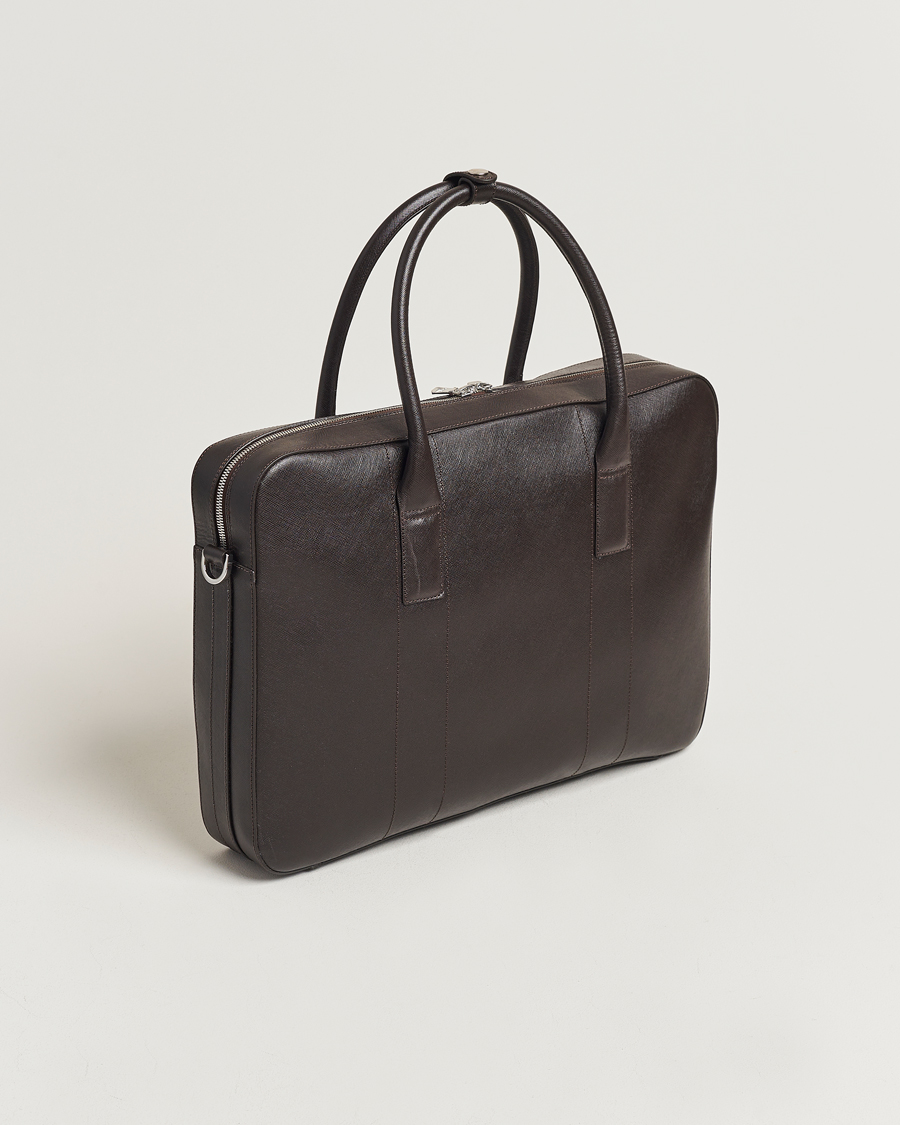 Homme | Oscar Jacobson Leather Briefcase Forastero Brown | Oscar Jacobson | Leather Briefcase Forastero Brown