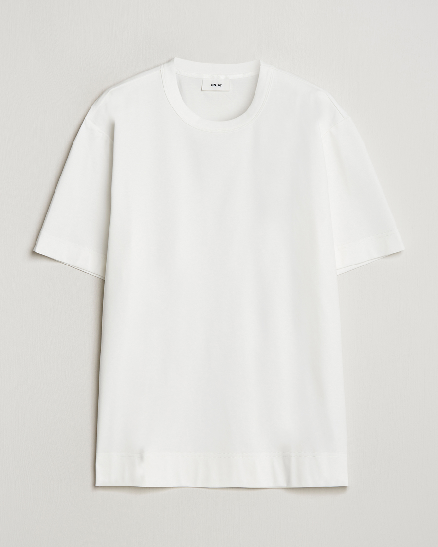 Homme | T-shirts | NN07 | Pedro Mercerized Crew Neck T-Shirt Cream
