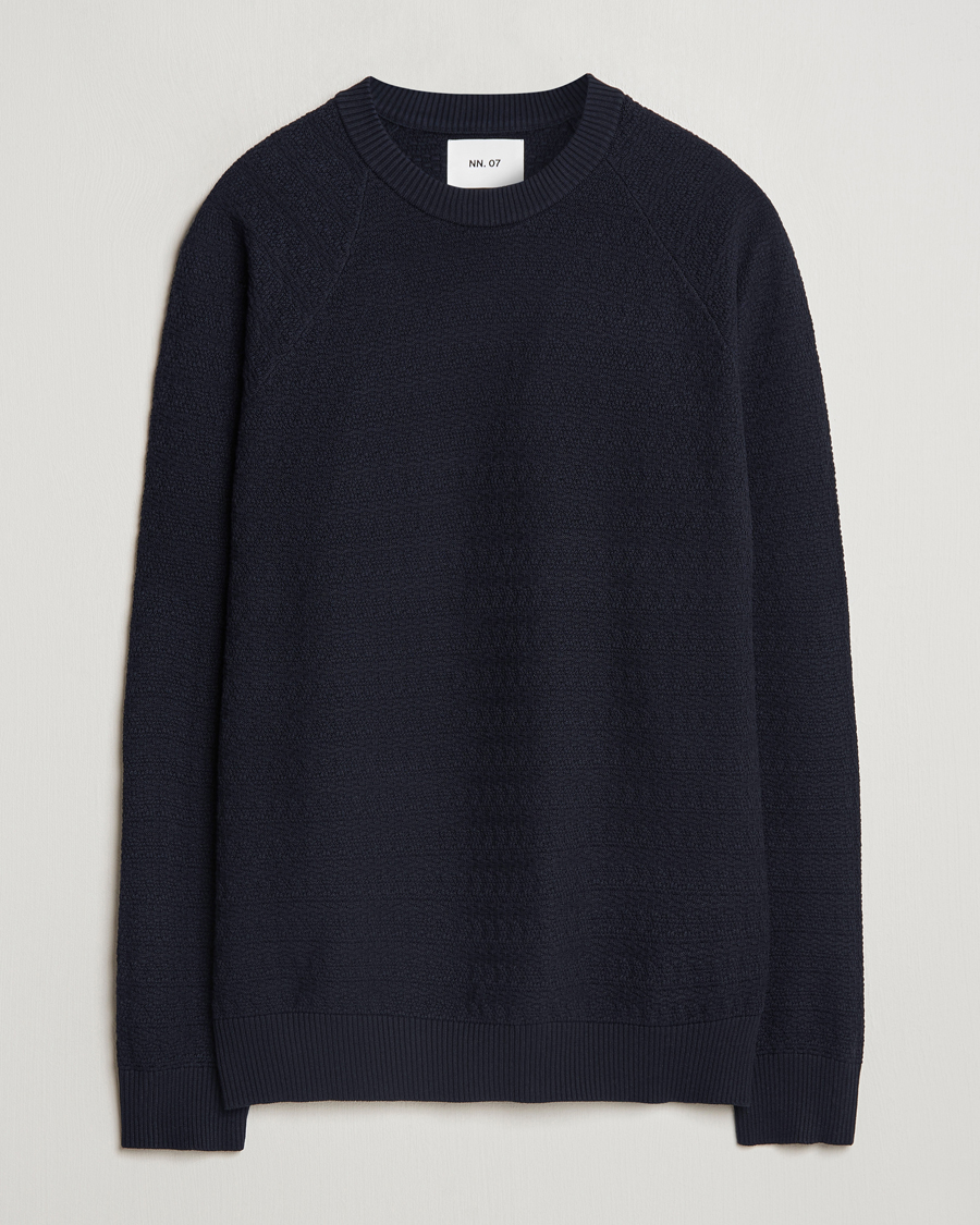 Homme | Pulls Et Tricots | NN07 | Collin Structured Knitted Sweater Navy Blue