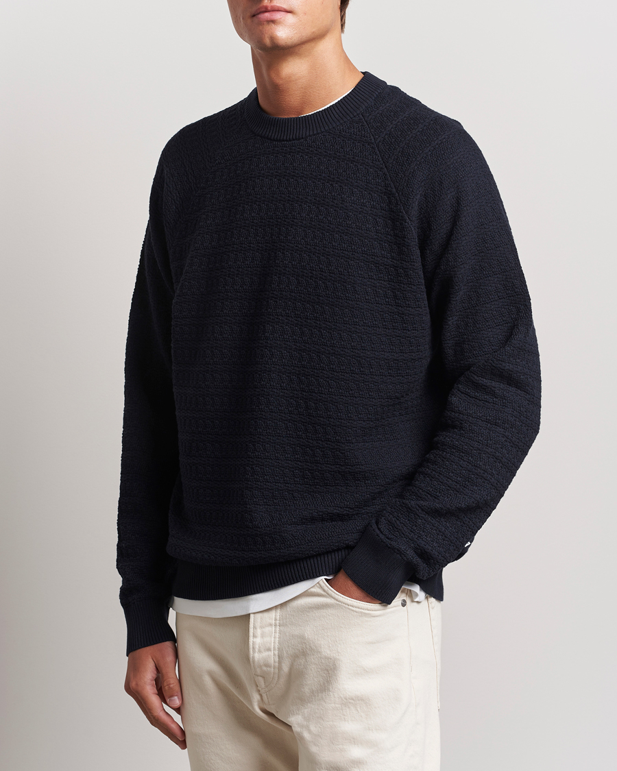 Homme | Pulls Et Tricots | NN07 | Collin Structured Knitted Sweater Navy Blue