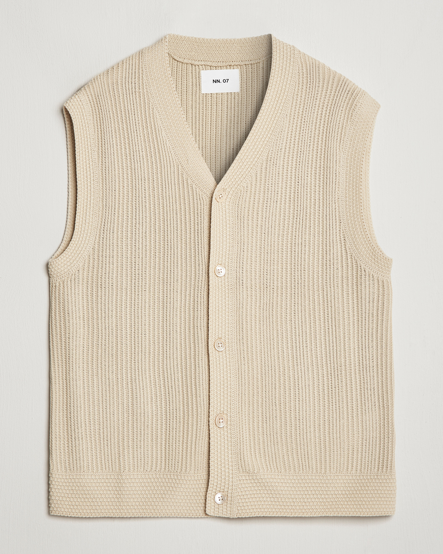 Homme | Pulls Et Tricots | NN07 | Reece Knitted Vest Ecru