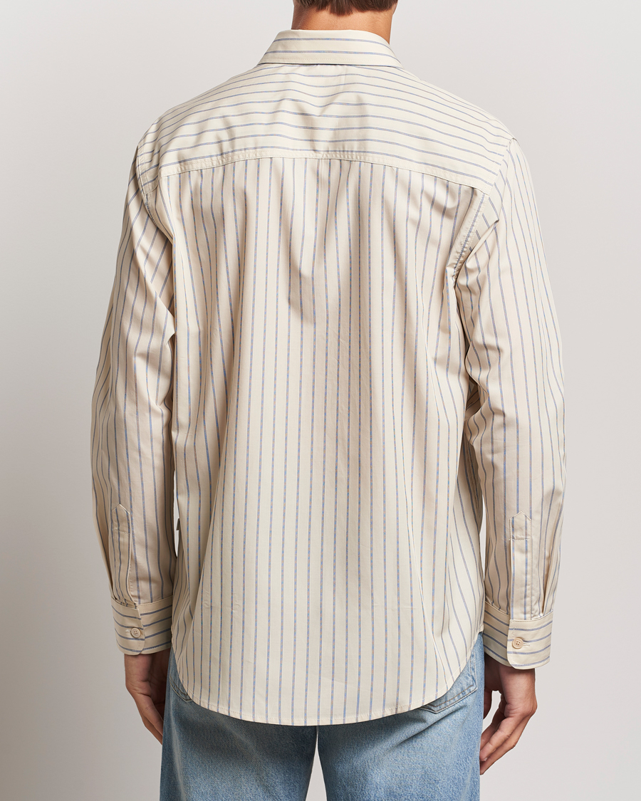 Homme | Chemises | NN07 | Quinsy Striped Shirt Khaki