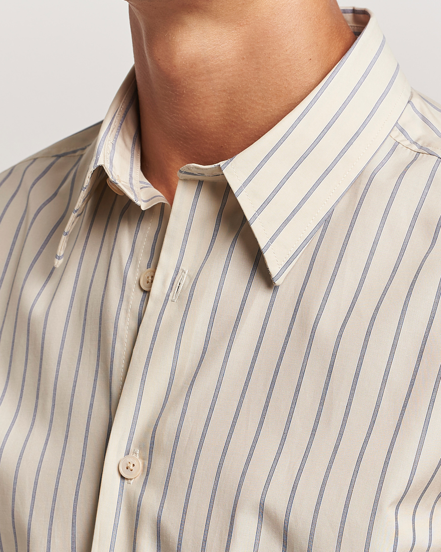 Homme | Chemises | NN07 | Quinsy Striped Shirt Khaki