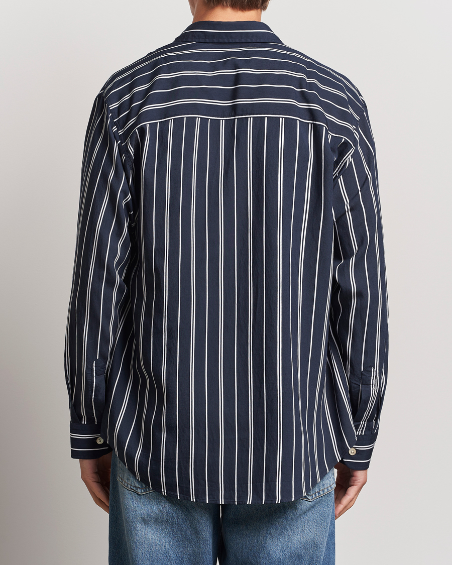 Homme | Chemises | NN07 | Quinsy Striped Shirt Navy/White