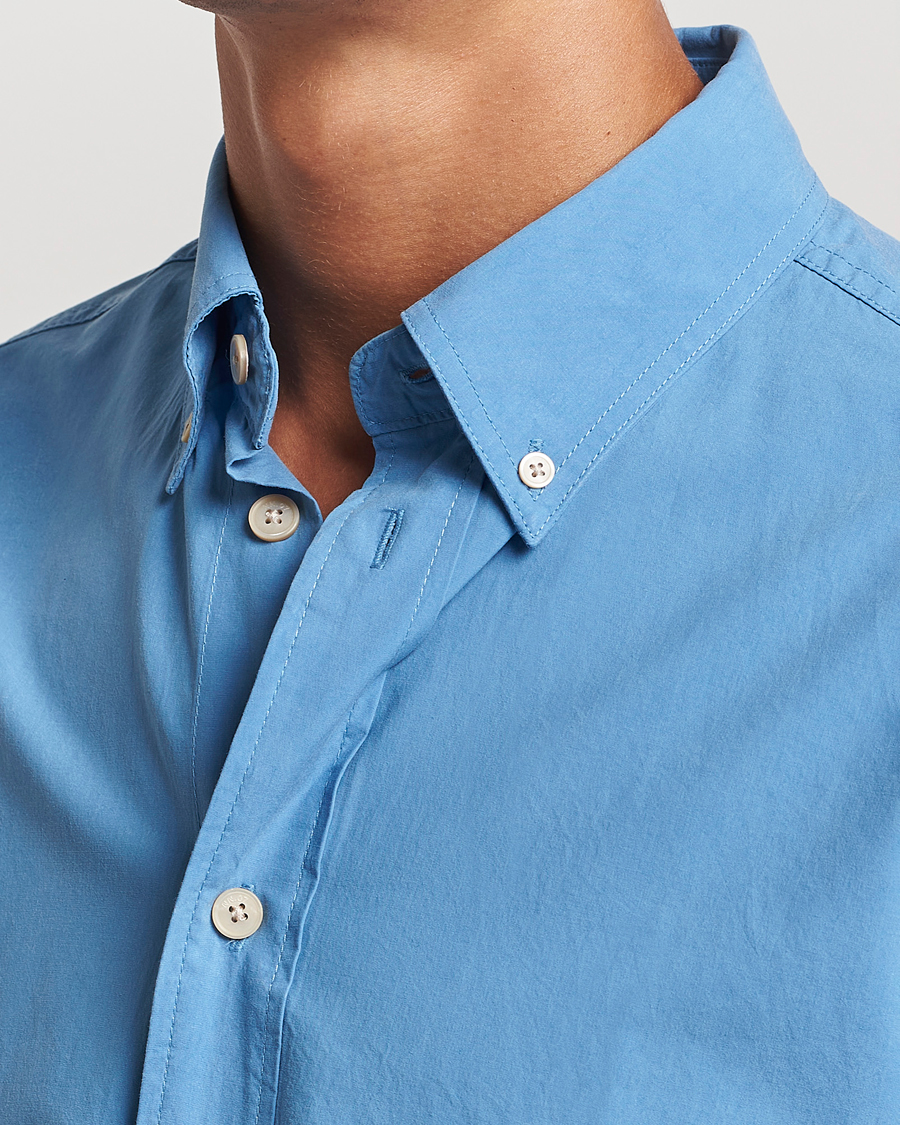 Homme | Chemises | NN07 | Colby Lyocell/Cotton Button Down Shirt Blue Jasper