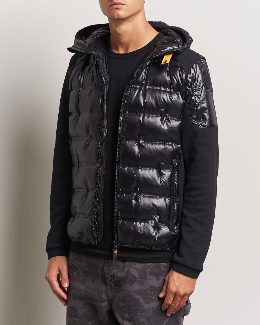 Homme | Manteaux Et Vestes | Parajumpers | Gyles Piquet Puffer Hybrid Jacket Black