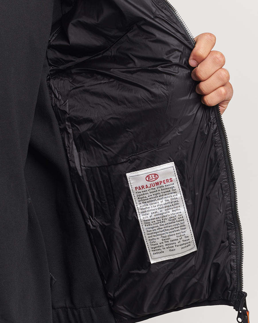 Homme | Manteaux Et Vestes | Parajumpers | Gyles Piquet Puffer Hybrid Jacket Black