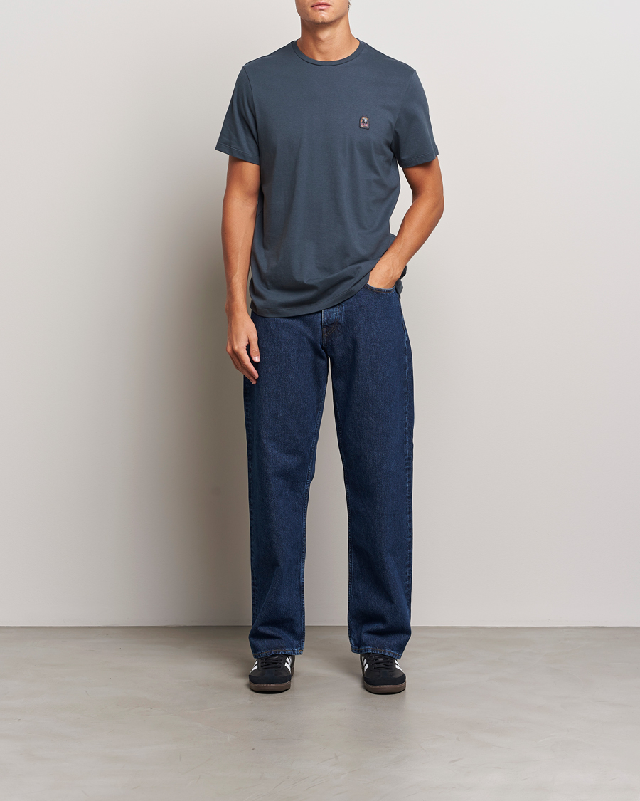 Homme | T-shirts | Parajumpers | Basic Patch T-Shirt Dark Avio