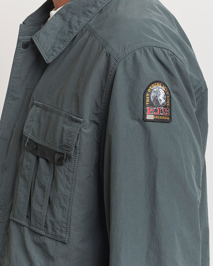 Homme | Manteaux Et Vestes | Parajumpers | Miura Peached Poplin Shirt Jacket Green Gables