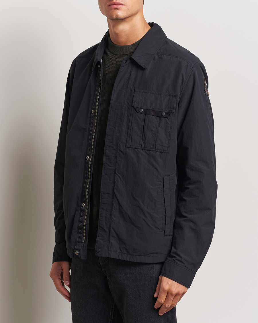 Homme | Manteaux Et Vestes | Parajumpers | Miura Peached Poplin Shirt Jacket Black
