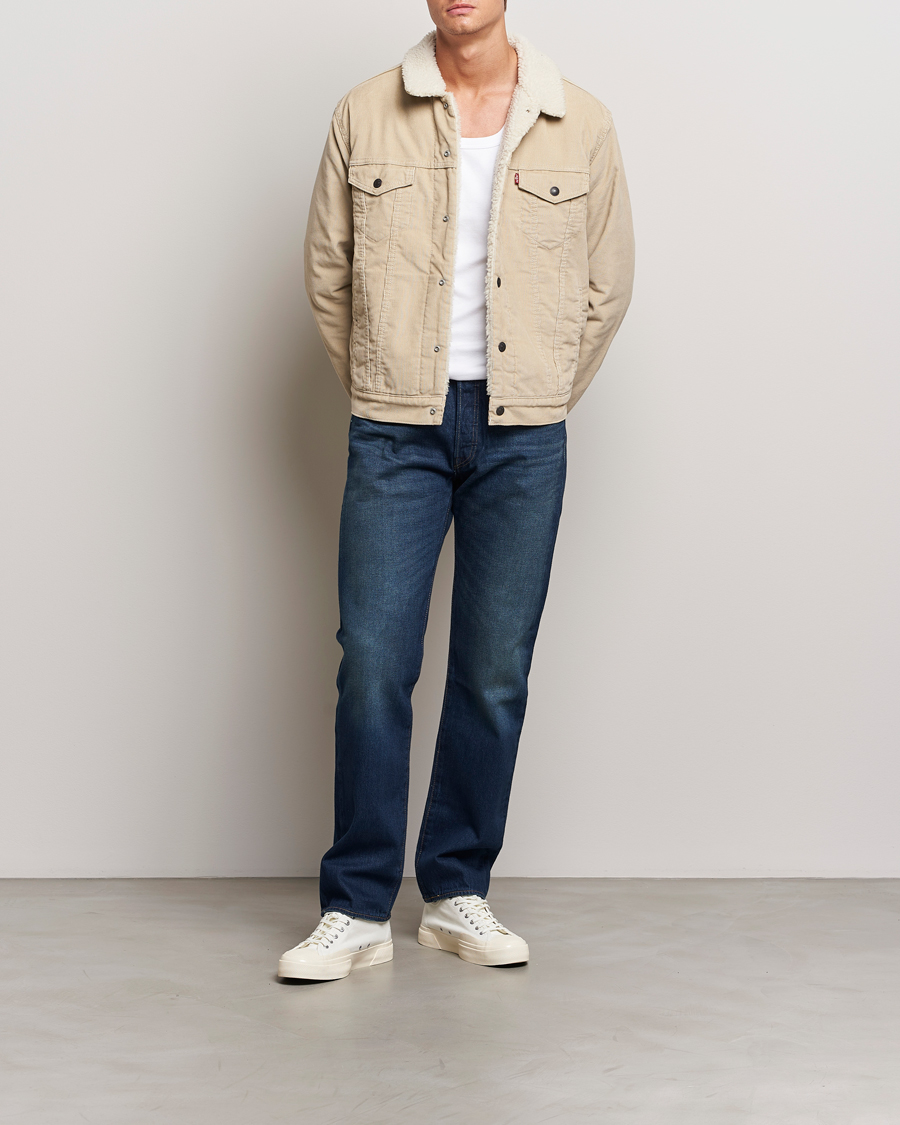 Homme | Manteaux Et Vestes | Levi's | Type III Sherpa Trucker Fields Of Rye Cord