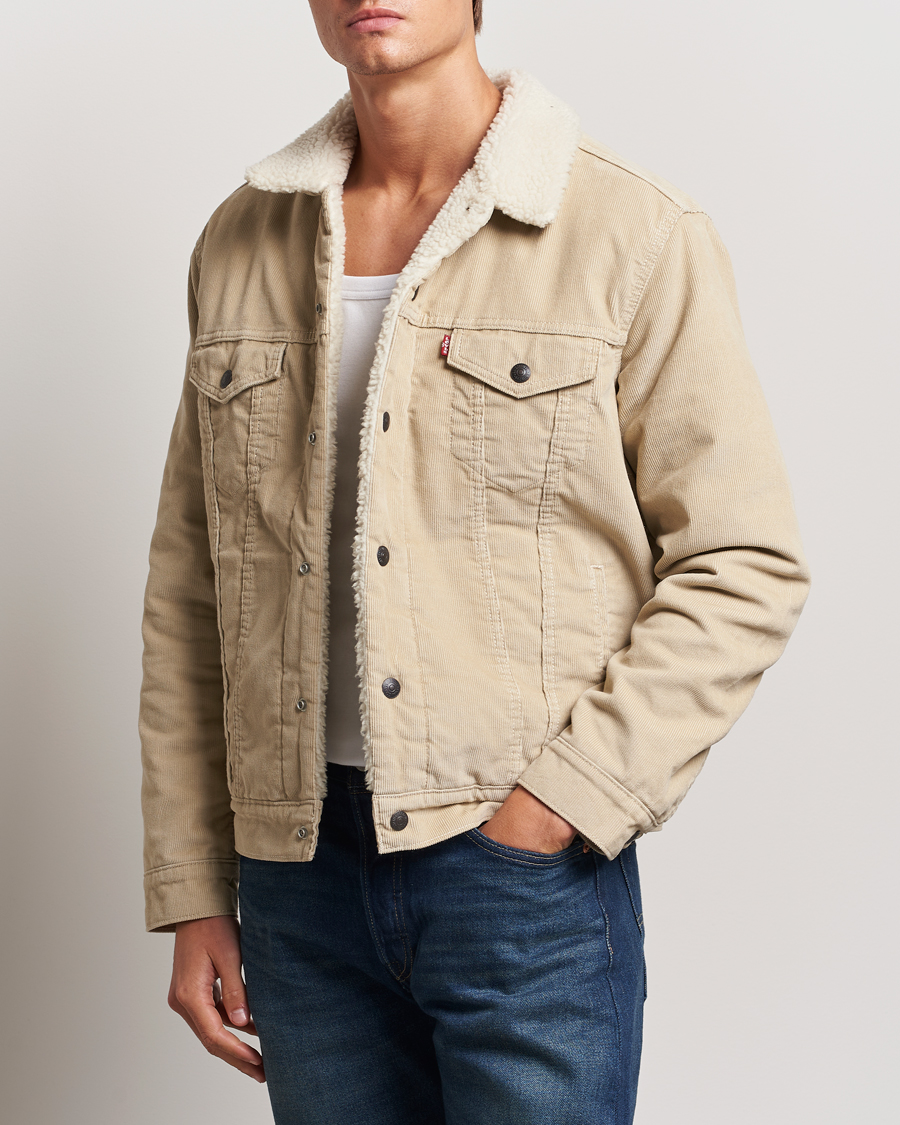 Homme | Manteaux Et Vestes | Levi's | Type III Sherpa Trucker Fields Of Rye Cord