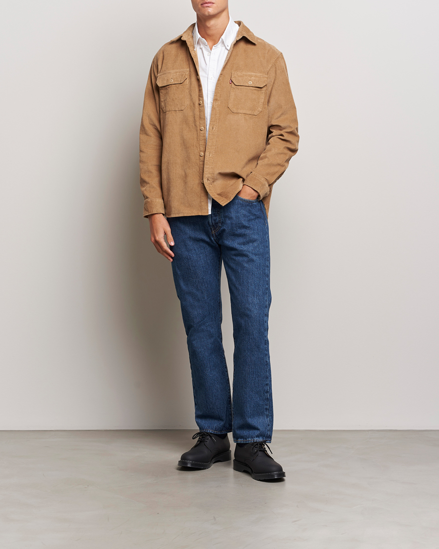 Homme | Chemises | Levi's | Jackson Corduroy Worker Shirt Ermine Brown