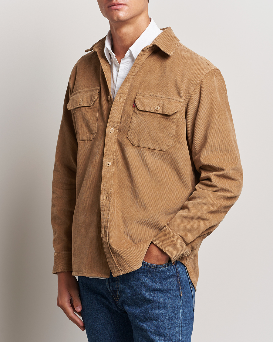 Homme | Chemises | Levi's | Jackson Corduroy Worker Shirt Ermine Brown
