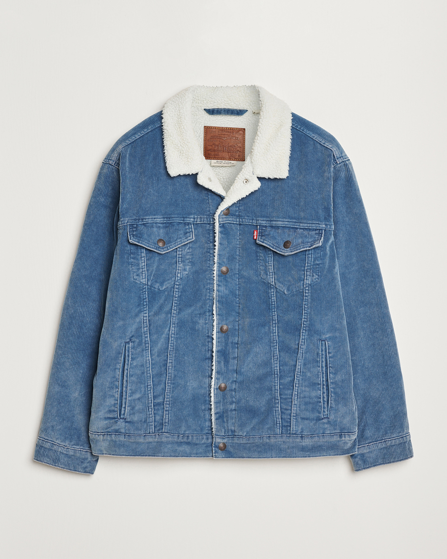 Homme | Manteaux Et Vestes | Levi's | Relaxed Fit Sherpa Trucker Blue Spring